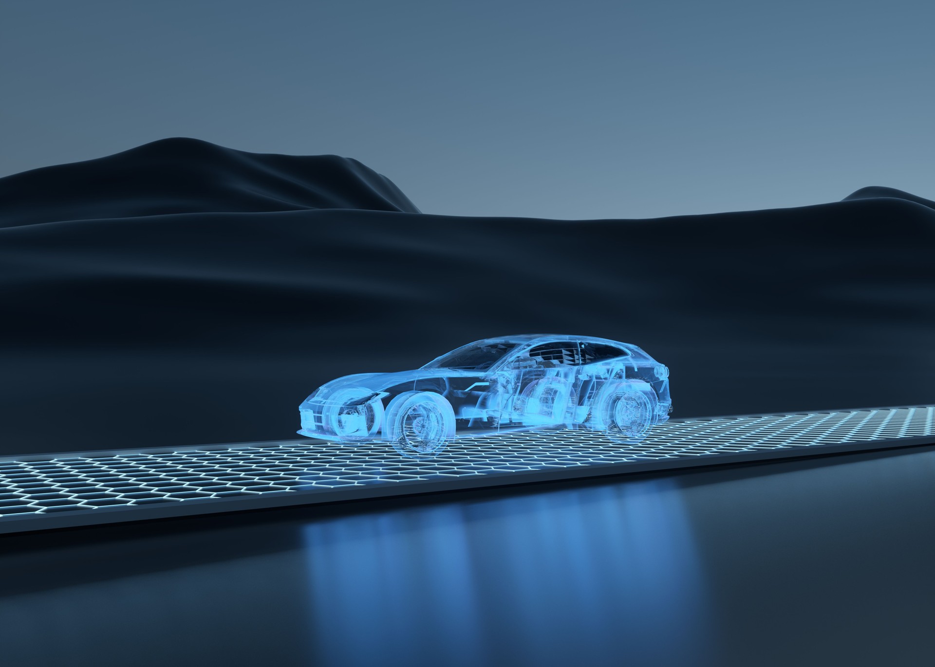 Smart cars driving on the blue data highway